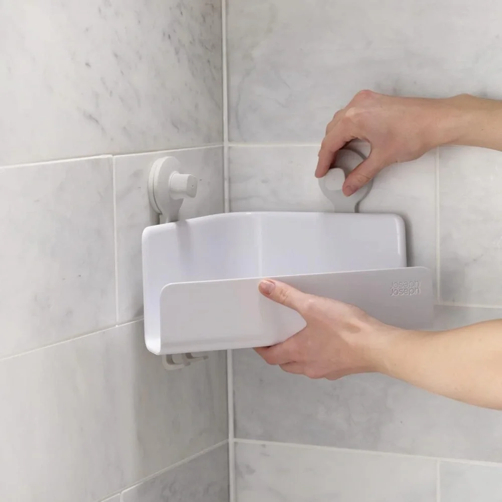 Joseph Joseph l EasyStore Self-Draining Storage Hooks Corner Shelf Shower Caddy